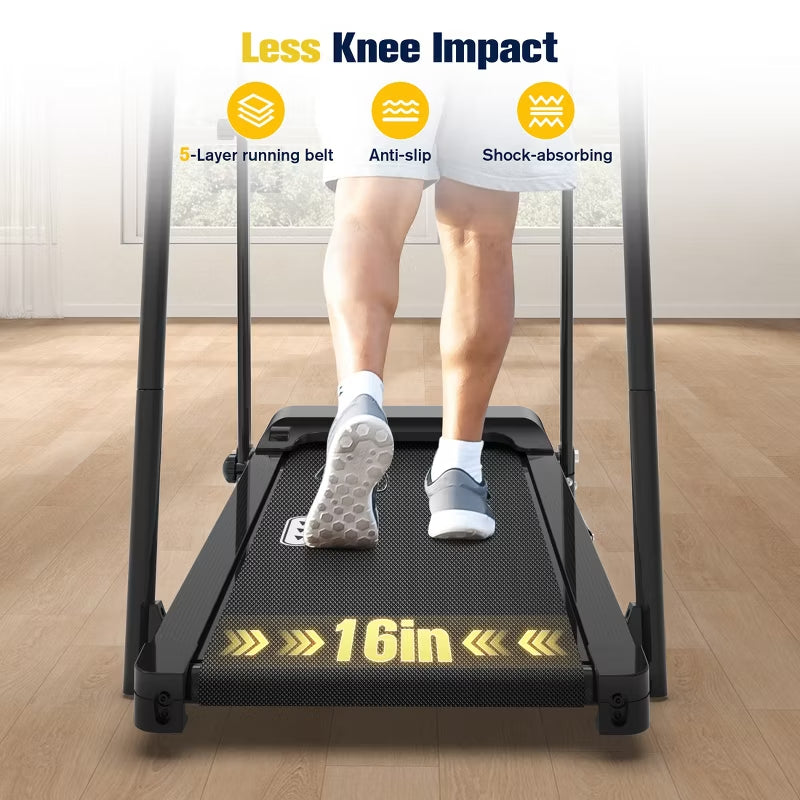 REDLIRO Walking Treadmill with Long Handrails 300lbs Capacity Recovery Fitness Exercise Machine for Seniors