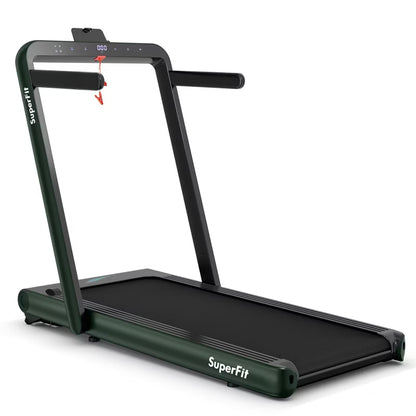 SuperFit 4.75HP 2 In 1 Folding Treadmill W/Remote APP