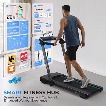 SereneLife Folding Motorized Treadmill - Home Gym